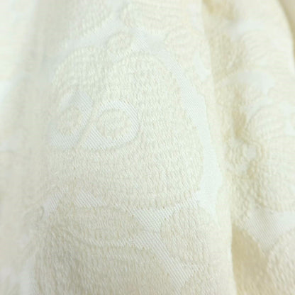 インゲボルグ★繊細！刺繍生地　タック入りスカート ふんわりフォルム♪ひざ丈 サイズ3(9号) アイボリー系 ＊z15088