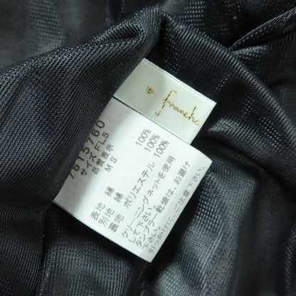 フランシュリッペ★カラフルな動物柄♪ワンピース 綿100% 大きいサイズFL5 黒系 z18360