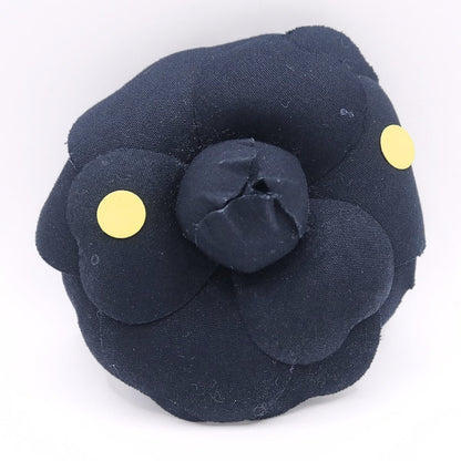 【美品】インゲボルグ？ピンクハウス系★シックなカメリアコサージュ 黒系 ＊ko100