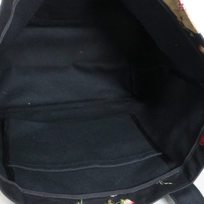 ピンクハウス★苺ウサギがかくれんぼ 可愛い！ ストロベリーハット バッグ 黒系 ＊ba305