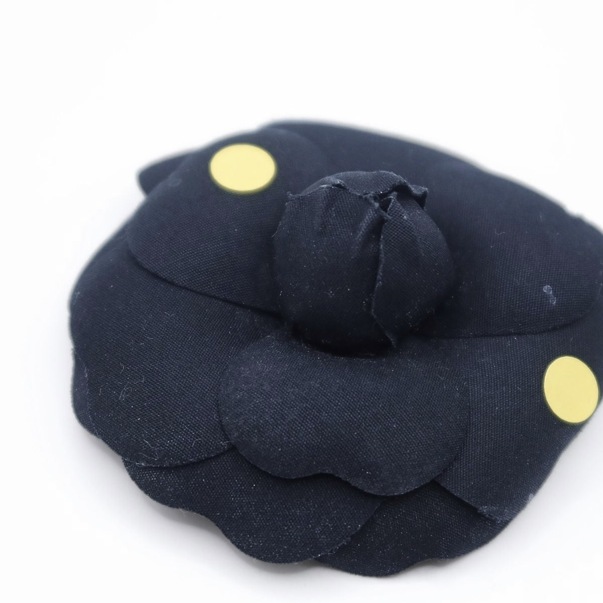【美品】インゲボルグ？ピンクハウス系★シックなカメリアコサージュ 黒系 ＊ko100