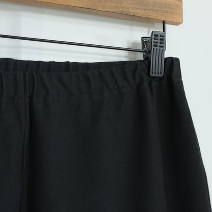 ピンクハウス★裾たくし上げリボン♪ロングパンツ ストレッチ 大きいサイズL 黒系 無地 z22657