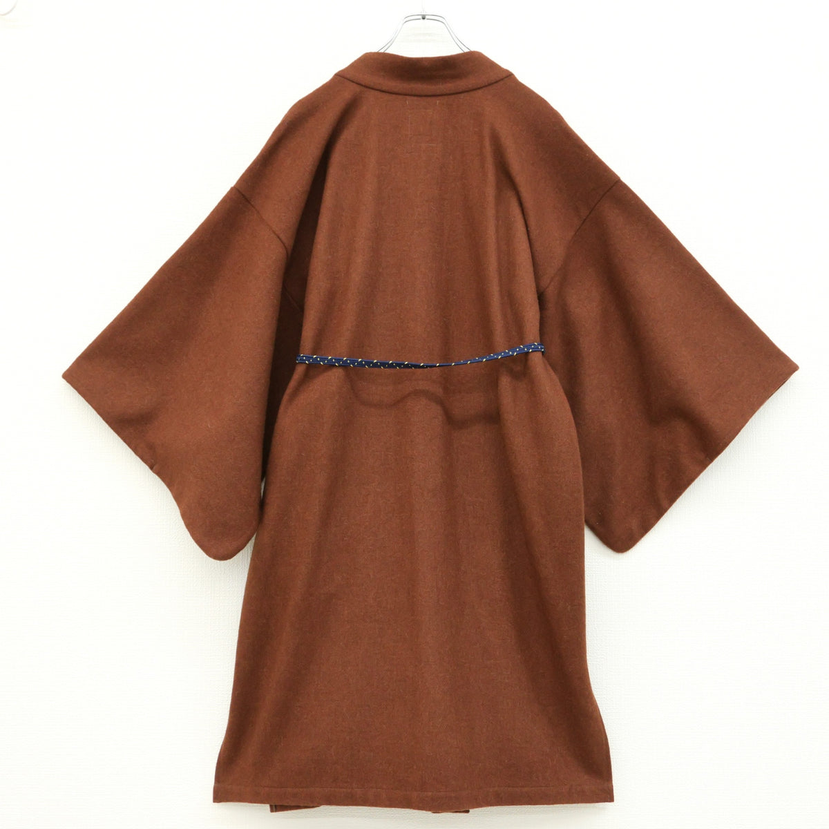 【美品】SOU・SOU★和の趣き♪小袖羽織 長丈 サイズM 茶系 ロングコート ウール混  無地 z23562