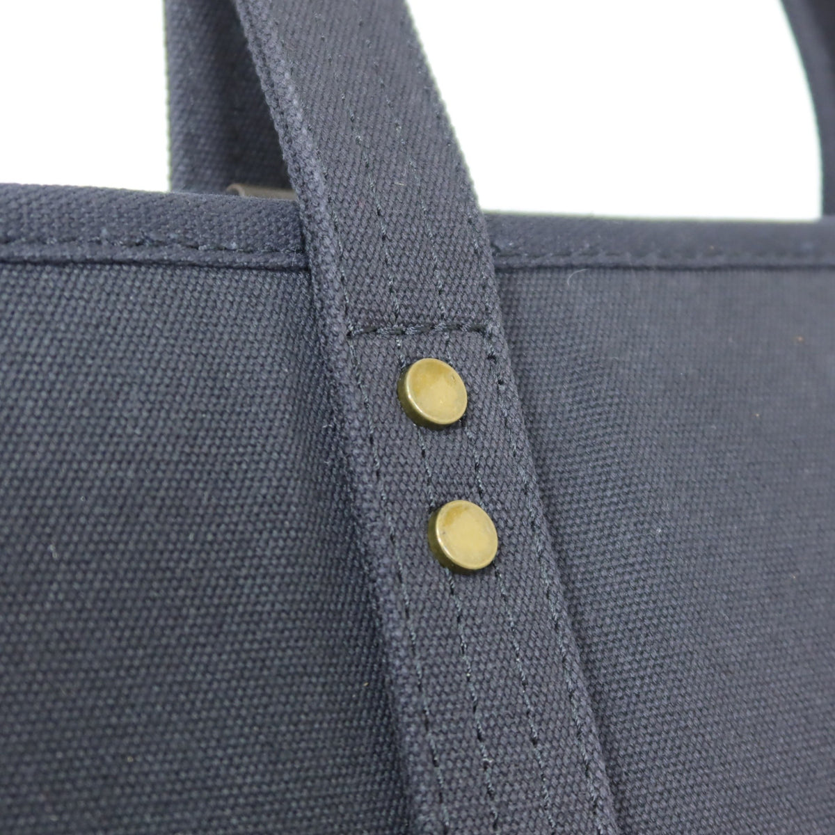 U.S. POLO ASSN.★ロゴ刺繍が印象的！大きめ トートバッグ  キャンバス　ネイビー系 ＊ ba189