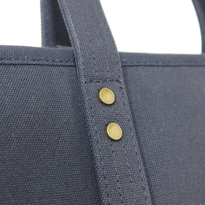 U.S. POLO ASSN.★ロゴ刺繍が印象的！大きめ トートバッグ  キャンバス　ネイビー系 ＊ ba189