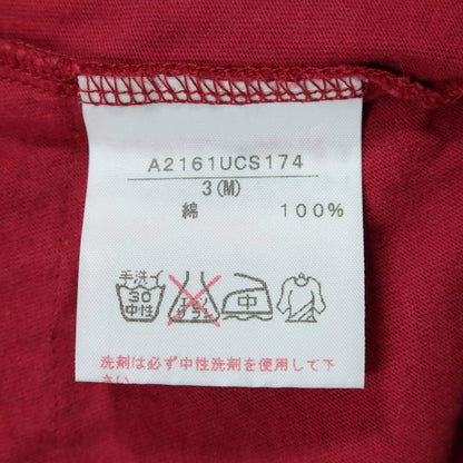 ピンクハウス★かぶせ段々フリルが素敵♪ 鮮やかなノースリーブカットソー サイズ3(M) 赤系 ＊z14807