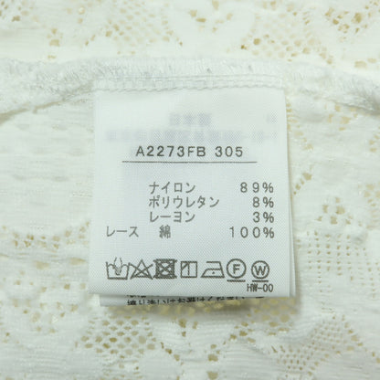 インゲボルグ★繊細な総レースが美しい♪ プルオーバーブラウス 上質 白系 z18777