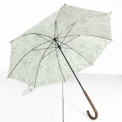 【新品タグ付】ピンクハウス★薔薇ハンドプリント 長傘 60ｃｍ 生成りホワイト ＊ｋ4526