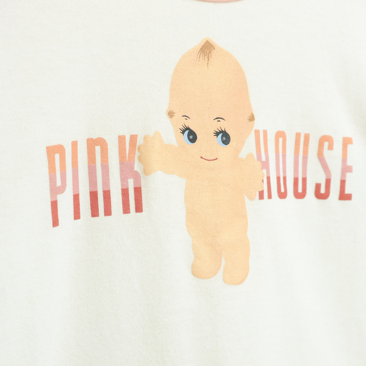 ピンクハウス★半袖ラグランTシャツ♪キューピーデザインが可愛い♪サイズM ピンク系 z22685