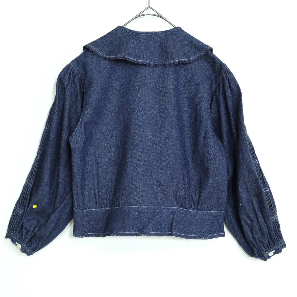 ベビーピンクハウス★デニムの長袖ブラウス ジャケット サイズ120 前開き ネイビー系 親子コーデに♪z22496