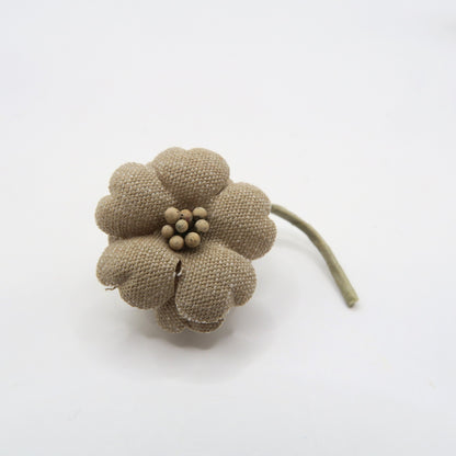 【美品！】インゲボルグ? ピンクハウス?★3点セット!かわいいフラワーコサージュ 桜 バラ つぼみ ベージュ系 ko153