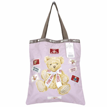 【新品タグ付】ピンクハウス×レスポートサック★コラボ商品♪キュートなテディ柄♪エメラルドトートバッグ ピンク系*ba252