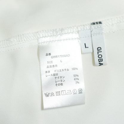 グローバルワーク★上品さのあるドルマンプルオーバー♪ ブラウス 大きいサイズL 白系 z22682