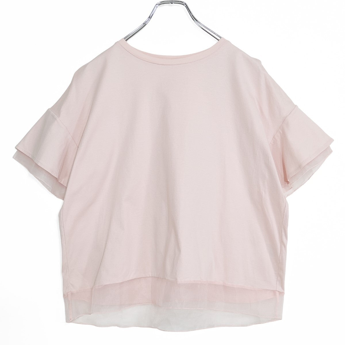 ROPE' PICNIC ロペピクニック★シフォンが素敵♪半袖カットソー サイズ38T ピンク系 z22768