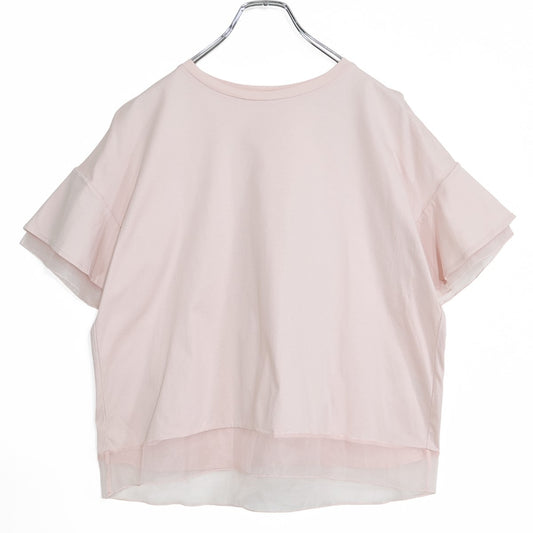 ROPE' PICNIC ロペピクニック★シフォンが素敵♪半袖カットソー サイズ38T ピンク系 z22768