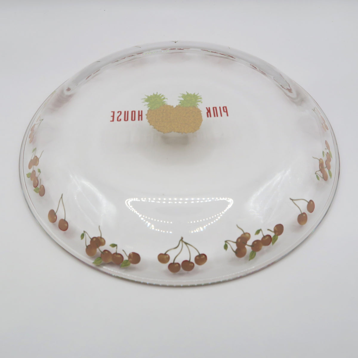 ピンクハウス★ガラス皿 プレート チェリー パイナップル 食器   透明系 so341