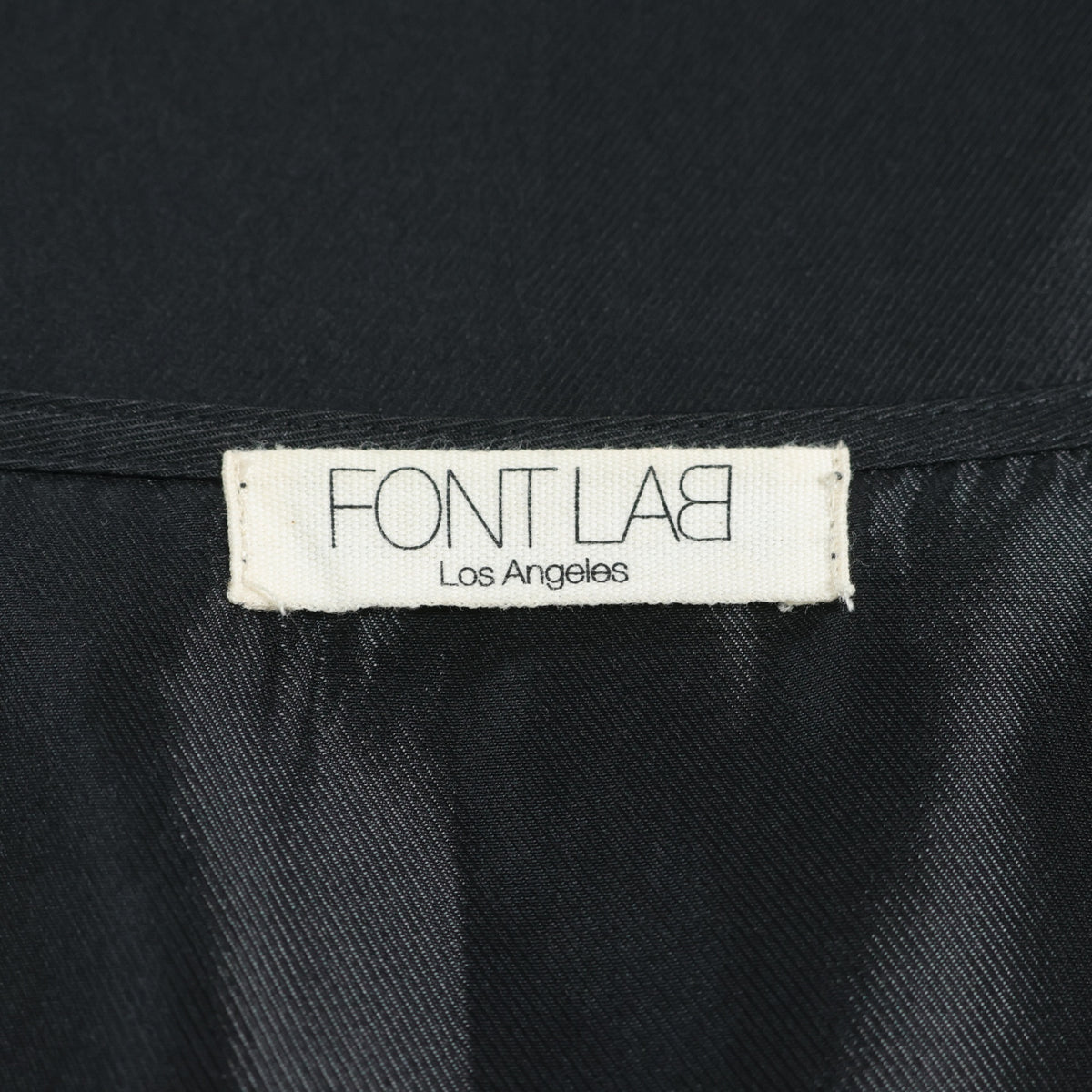 FONTLAB★ロング ジレ ベスト ワンピース きれいめカジュアル 大きいサイズ15号 黒系 z22994