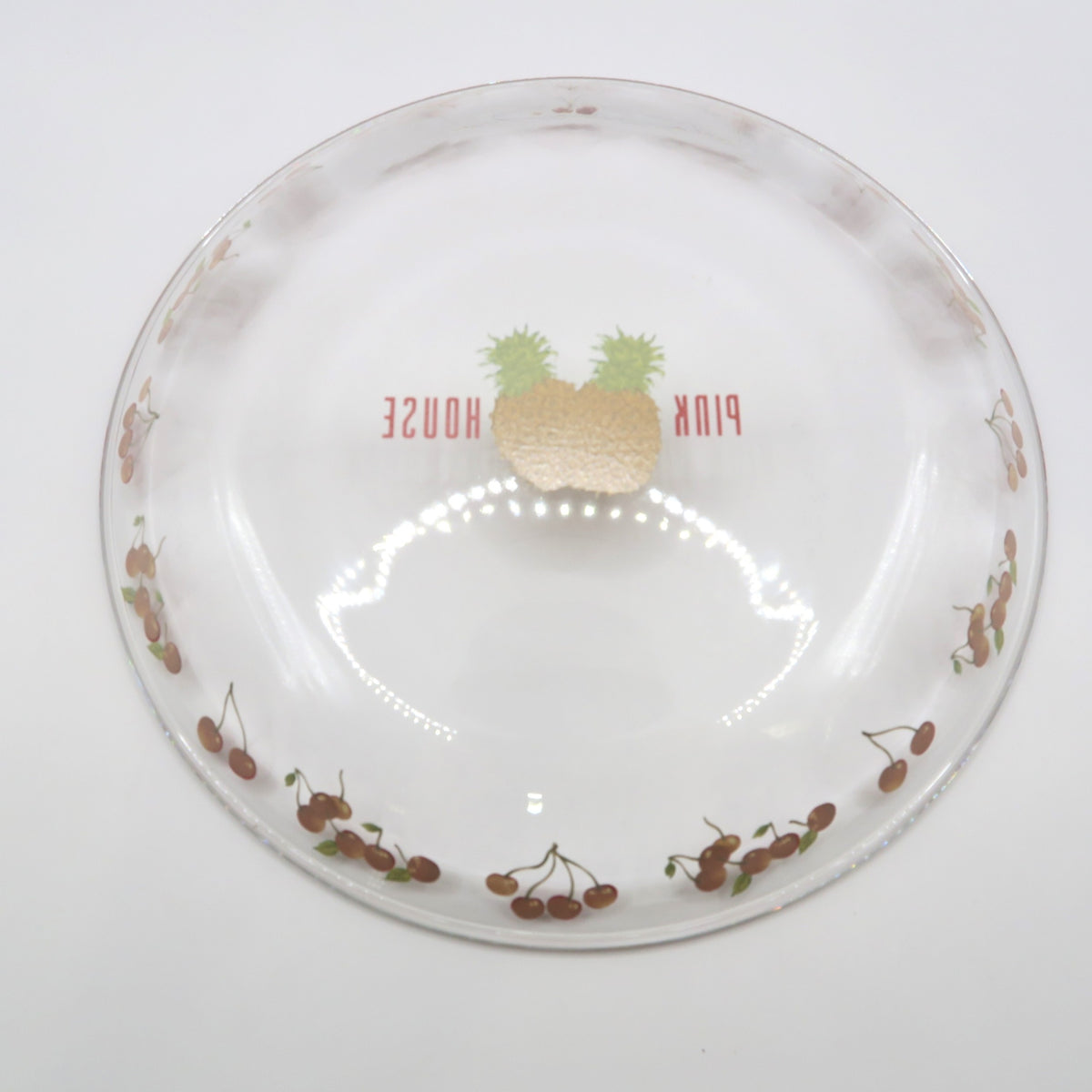 ピンクハウス★ガラス皿 プレート チェリー パイナップル 食器   透明系 so342