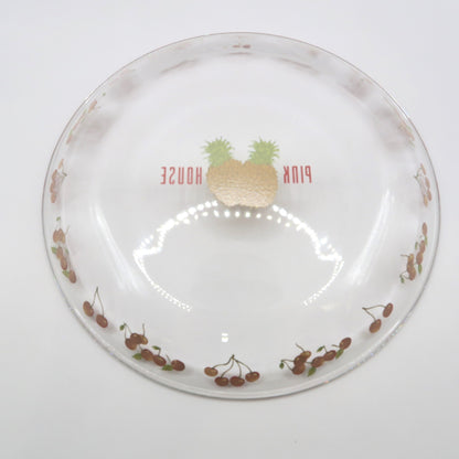 ピンクハウス★ガラス皿 プレート チェリー パイナップル 食器   透明系 so342