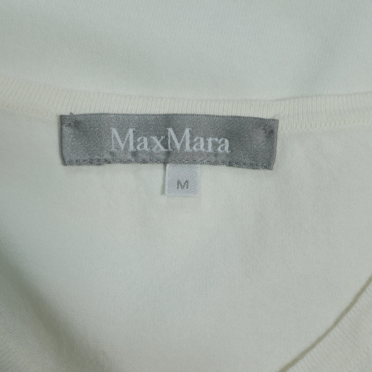 マックスマーラ Max Mara★スカラップレース♪半袖カットソー サイズM 白系 フリルスリーブ ＊z22601