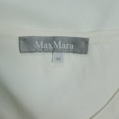 マックスマーラ Max Mara★スカラップレース♪半袖カットソー サイズM 白系 フリルスリーブ ＊z22601