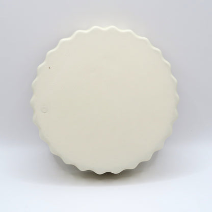 【未使用品】ピンクハウス★ロゴ入タルト型 陶器 プレート ケーキ皿 グラタン皿 食器   アイボリー系 so338