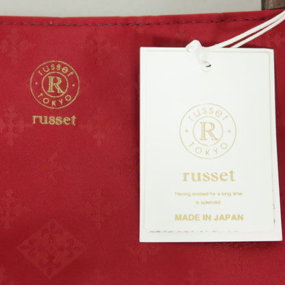 【新品：紙タグ】russet ラシット★大人可愛い！ ミニパレット トートバッグ モノグラム 軽量 深みレッド系 ＊ba182