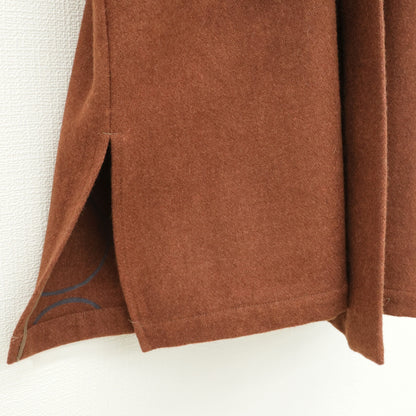 【美品】SOU・SOU★和の趣き♪小袖羽織 長丈 サイズM 茶系 ロングコート ウール混  無地 z23562