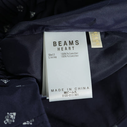 BEAMS HEART ビームス ハート★フレアロングスカート ネイビー系 ウエストゴム z22757