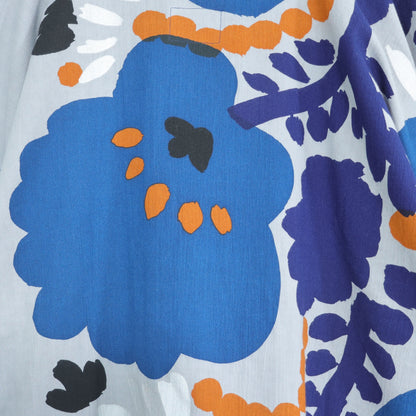【美品！】SOUSOU ソウソウ★高島縮♪薙刀四角衣 ほほえみ サイズM グレー系 フレンチ袖カットソー z22813