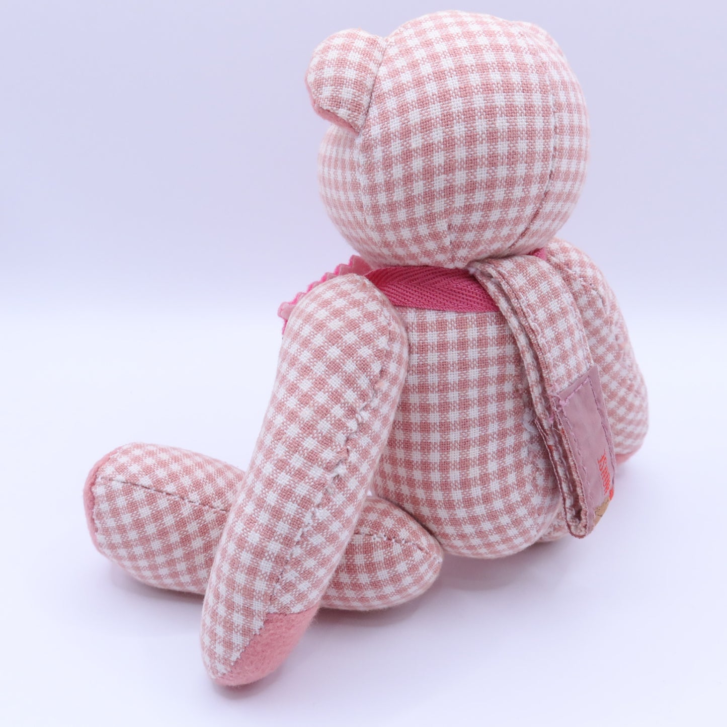 【レア】ピンクハウス★SHOWゼッケン テディベアぬいぐるみマスコット ギンガムチェック ピンク系 ＊so173