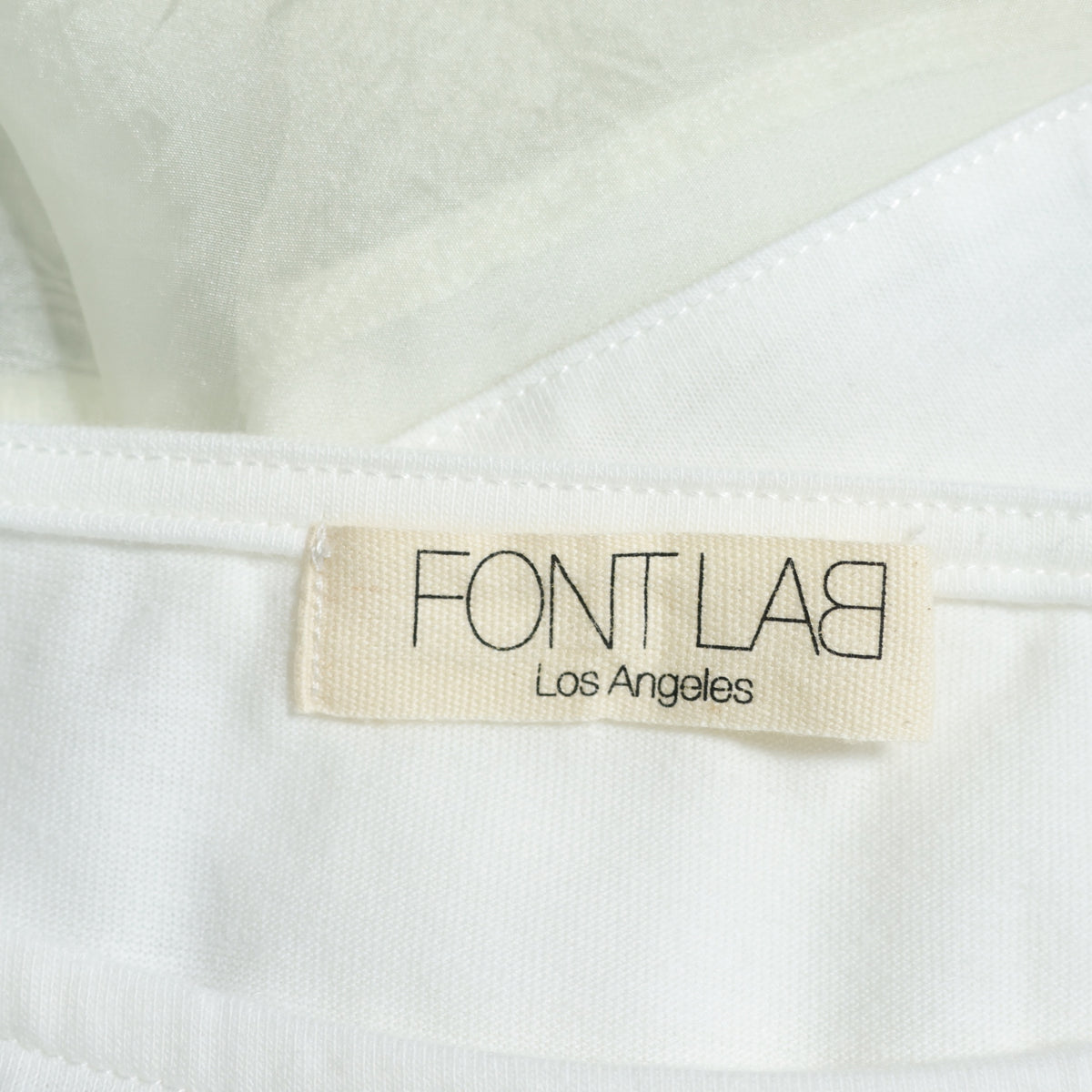【美品】FONTLAB★ゆったり♪カットソー チュニック 大きいサイズ19号 白系 薄手 z22361
