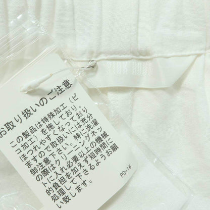 【美品】ピンクハウス★フリル使いワイドパンツ 白系 段々フリル♪残布有 2024年 無地 z20392