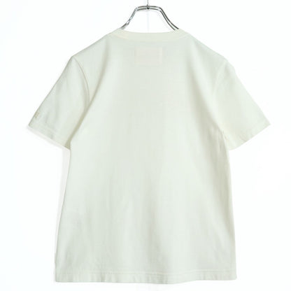 ピンクハウス★花柄パッチワーク&ワッペン♪半袖カットソー Tシャツ サイズM 白系 無地 z21928