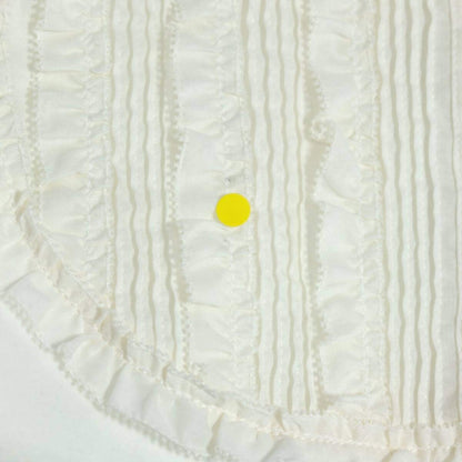 ピンクハウス★♪ピコフリルたっぷり♪華やかな長袖カットソー レイヤード ブラウス サイズ3(M) 白系 z20396