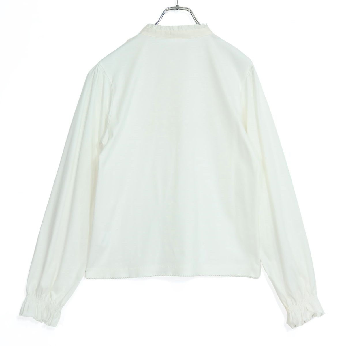 ピンクハウス★♪ピコフリルたっぷり♪華やかな長袖カットソー レイヤード ブラウス サイズ3(M) 白系 z20396