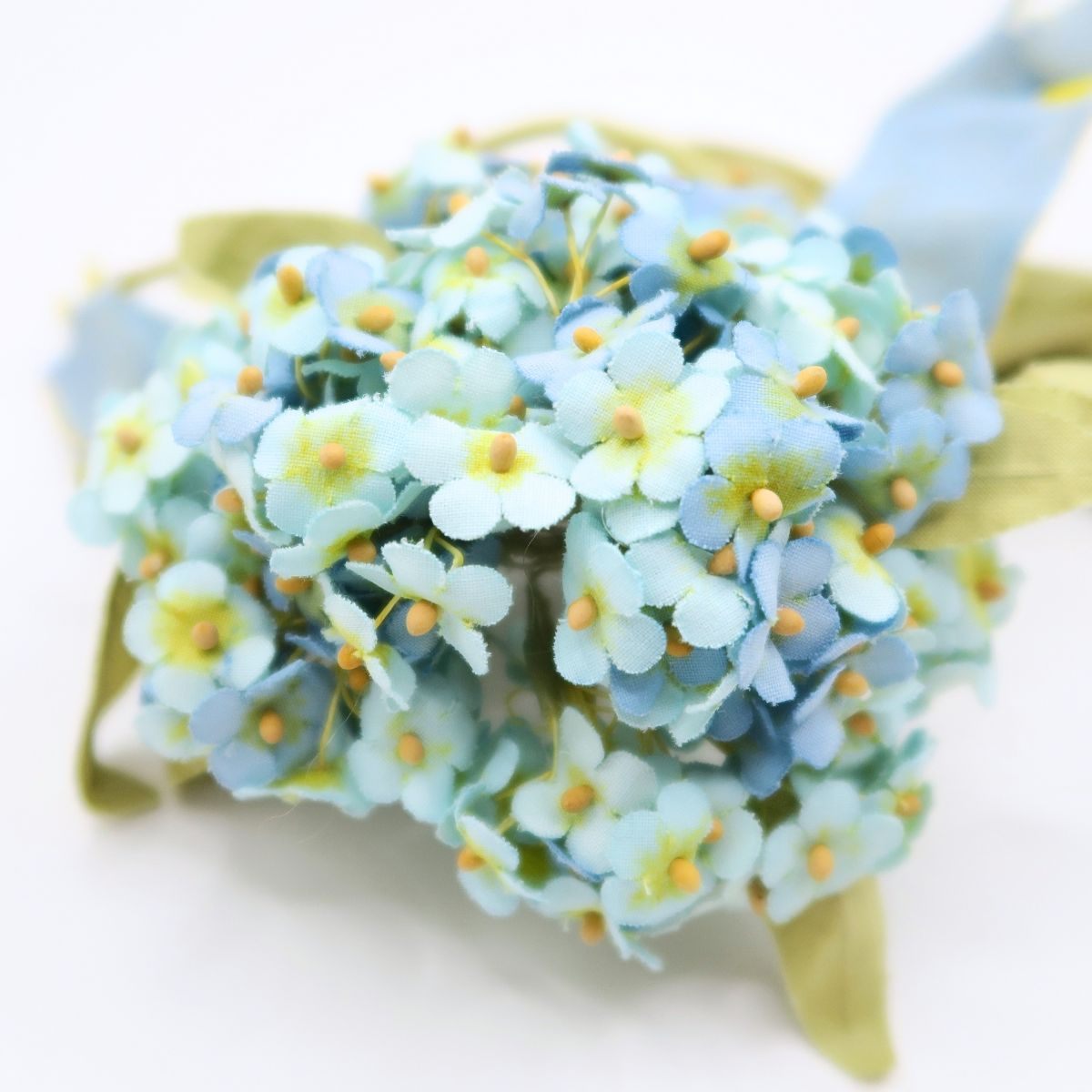 【美品】ピンクハウス★あじさいの花束♪豪華ブーケコサージュ ブルー系　＊ko074