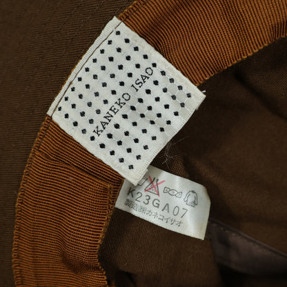 カネコイサオ★カジュアル可愛い♪ ハット 帽子 ブラウン系 小さめサイズ ha042