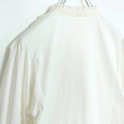 ピンクハウス★♪ピコフリルたっぷり♪華やかな長袖カットソー レイヤード ブラウス サイズ3(M) 白系 z20396