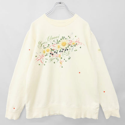 ピンクハウス×ももクロ★ハートのひな菊ptが可愛い♪ 長袖トレーナー・スウェット サイズ4(L) アイボリー系 z23346