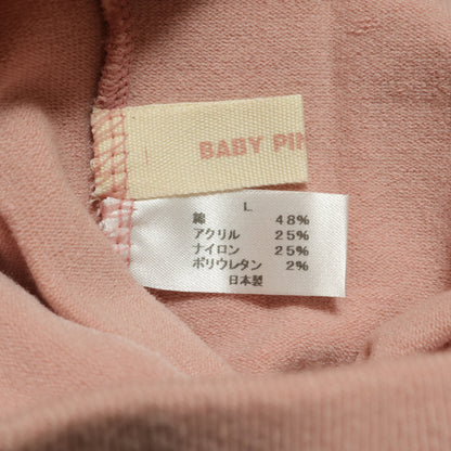 【美品】ベビーピンクハウス★ロゴタイツ キッズ 女の子  くすみピンク Lサイズ ピンク系 so387