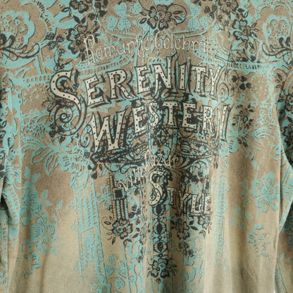Ville dazur ビルダジュール (株)ワールド★ヴィンテージ風♪長袖ハイネックカットソー サイズ40 カーキブラウン系  z22469