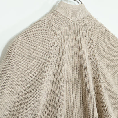 DRESSTERIOR★シルク混！半袖ロングカーディガン ニット サイズ38 ベージュ系 z22722