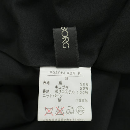 インゲボルグ★胸元レース使い♪花柄シフォンワンピース サイズ9 黒系 薄手 z23318