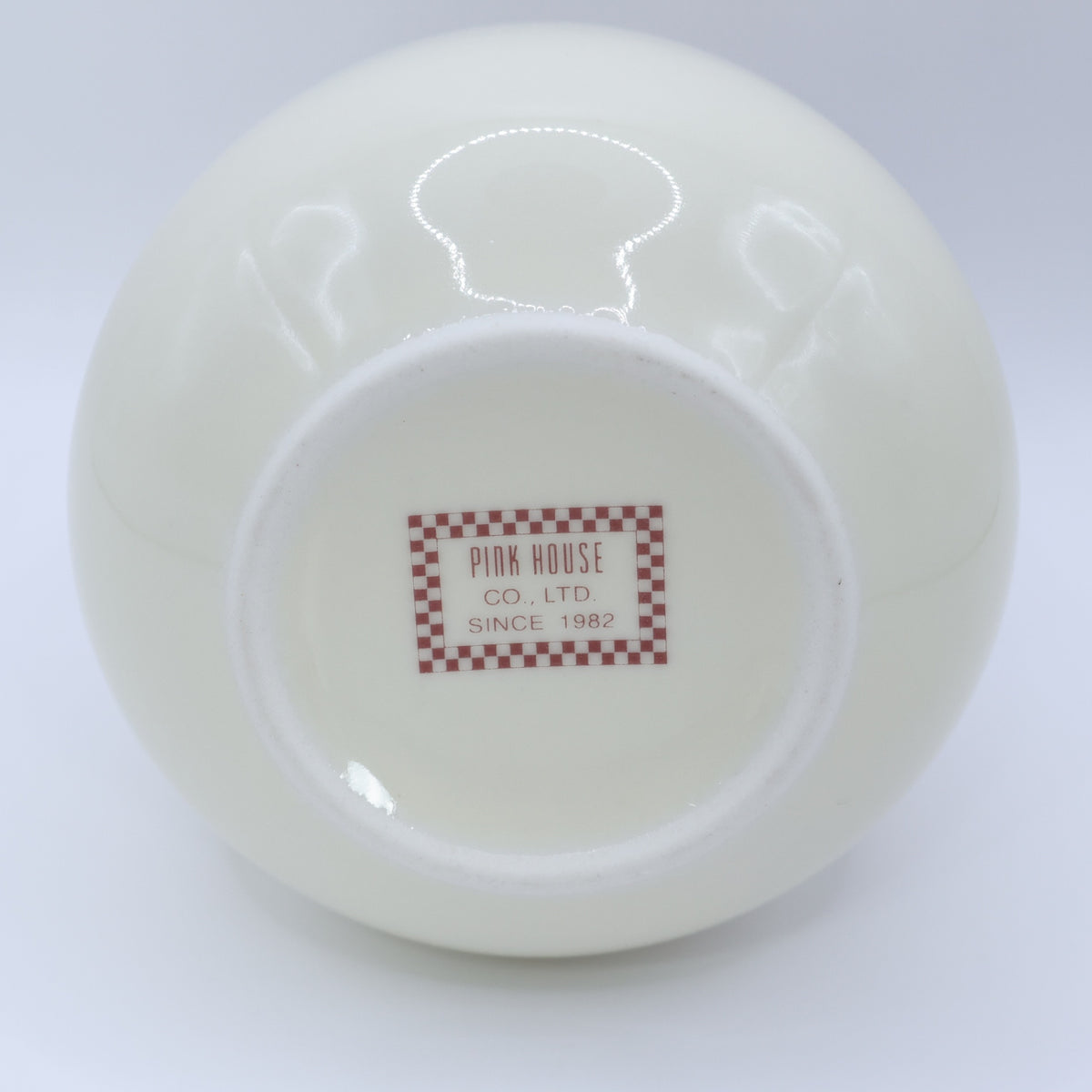 ピンクハウス★ロゴ入シュガーポット ギンガムチェック 砂糖入れ 容器 食器 アイボリー系 so408