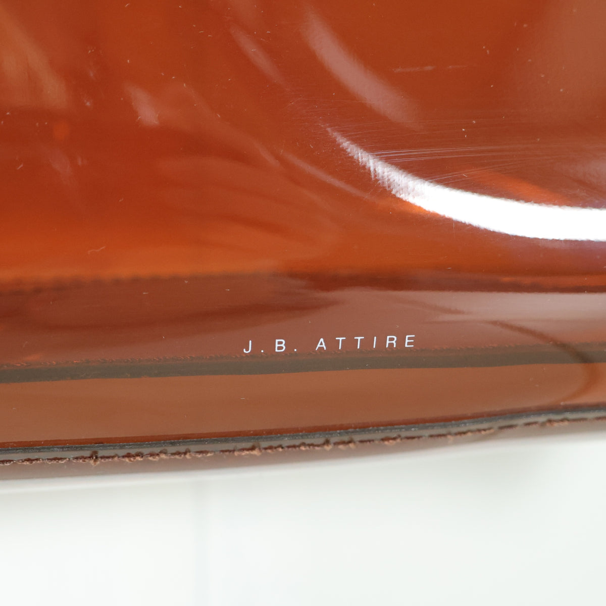 J.B. ATTIRE★モンテカルロバッグ クリア PVC 茶系 ba286