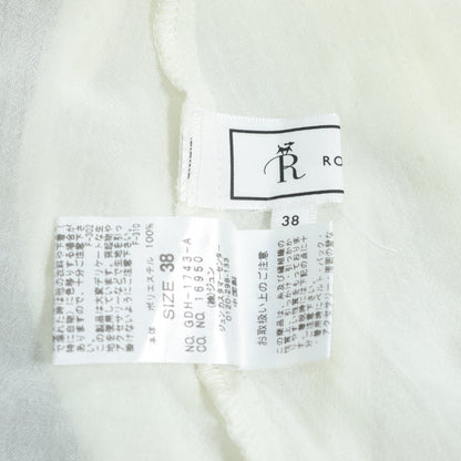 Rope' Picnic ロペ★柔らかなシアー感♪ 長袖カットソー オフショルダーにも◎ サイズ38 アイボリー系 z22374