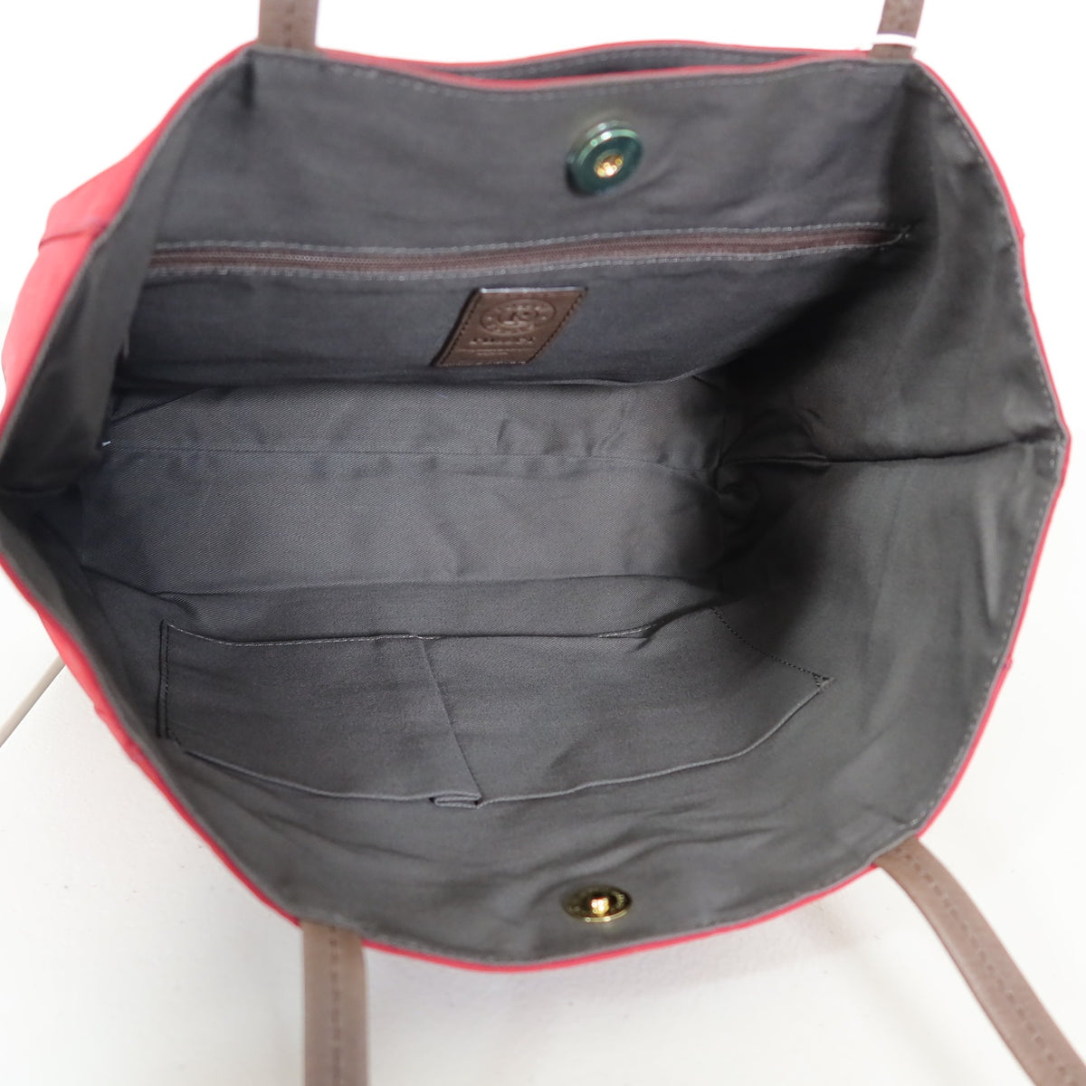 【新品：紙タグ】russet ラシット★大人可愛い！ ミニパレット トートバッグ モノグラム 軽量 深みレッド系 ＊ba182