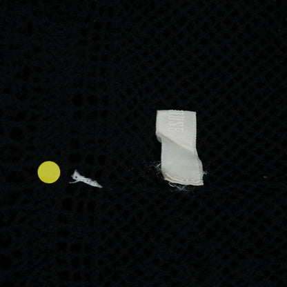 ピンクハウス★お花とリボンモチーフいっぱい♪透かし編みベスト 黒系 無地 薄手 z22414