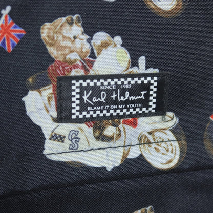 【美品】カールヘルム★モッズテディpt.ショルダーバッグ メッセンジャーバッグ 35th 黒系 ＊ba172